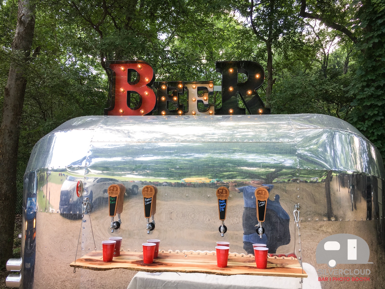 Silvercloud Draft Beer Trailer at Shady Springs Party Barn Picnic