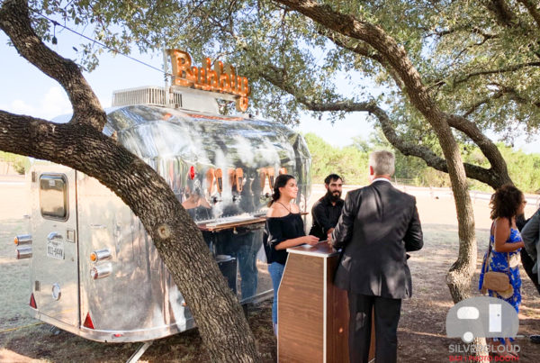 Prosecco Trailer At Five Oak Farm Wedding